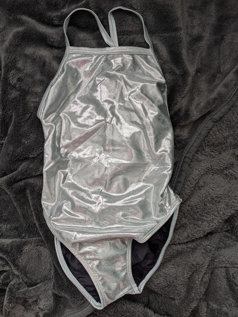Dolfin Metallic Silver Womens' One-Piece Swimsuit